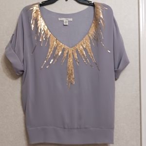 Trinity Gold sequined blouse